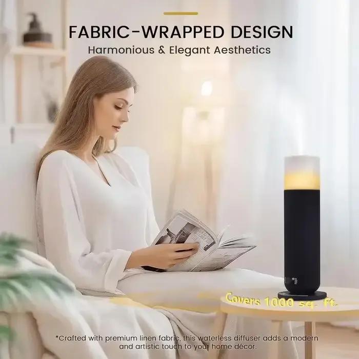 Diffuseur de parfum électrique intelligent pour purifier l'air et diffuser des huiles essentielles à la maison ou en hôtel avec contrôle Bluetooth et choix de couleurs