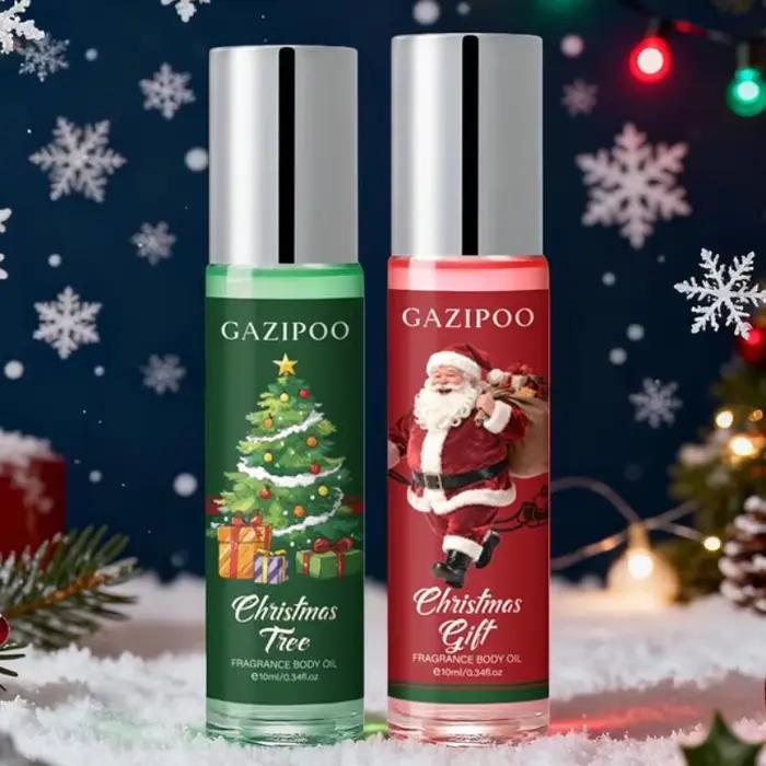 Parfum de chocolat aux musques de Noël, parfum de noix de coco naturel, durable et populaire, parfum à bille, cadeau pour femmes, parfait pour les vacances et les occasions spéciales