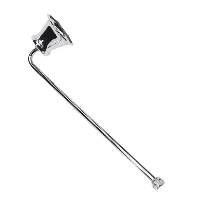 Allumeur de bougie Vintage en forme de cloche, extincteur en métal or/noir/argent, poignée de 18cm,