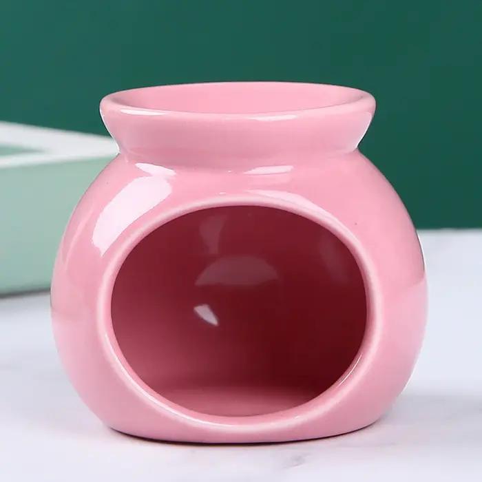 Encensoir en Porcelaine, Mini Bougeoir Parfumé, Brûleur d'Arôme, pour Cuisine, Porche
