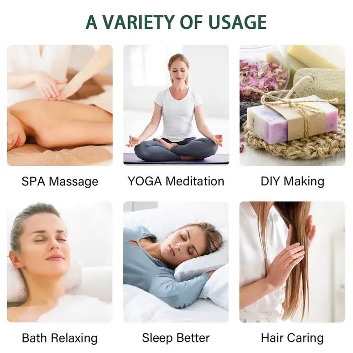 20 pièces Kits boîte-cadeau huile essentielle pour diffuseur pur naturel extrait de plante encens vanille citron menthe jasmin huile d'arbre à thé