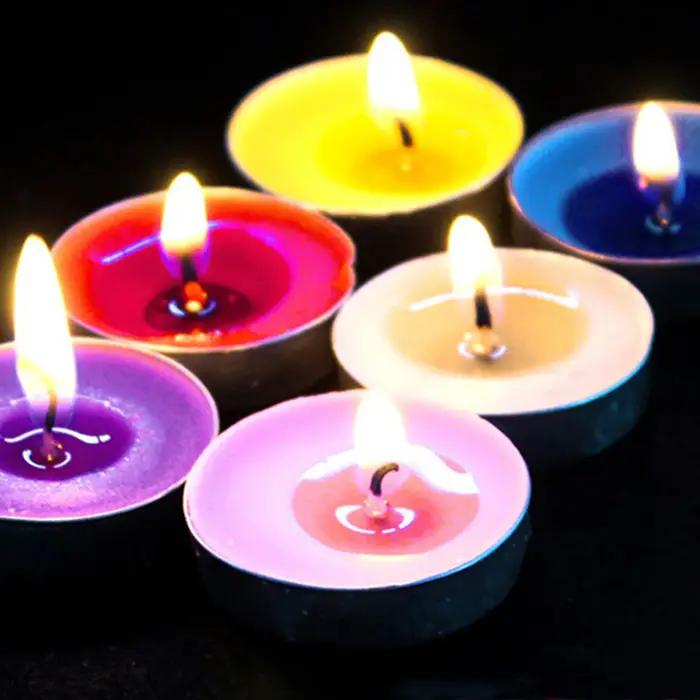 Bougies parfumées à la citronnelle pour camping et décoration d'intérieur résistantes aux insectes avec flamme colorée et variété de couleurs pour diverses occasions