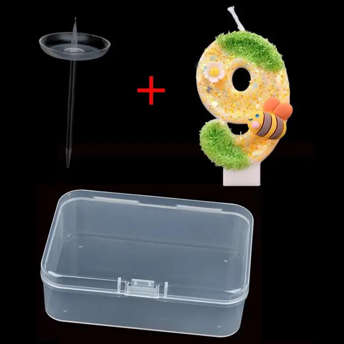Bougies mignonnes en forme d'abeille faites à la main pour décoration d'anniversaire et de fête en cire de paraffine multicolore