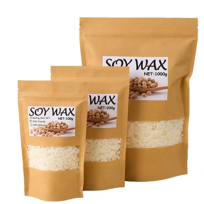 Cire de soja blanche pour artisanat faire soi-même fournit matériaux bricolage bougie parfumée sans aris occasions spéciales cadeaux personnalisés