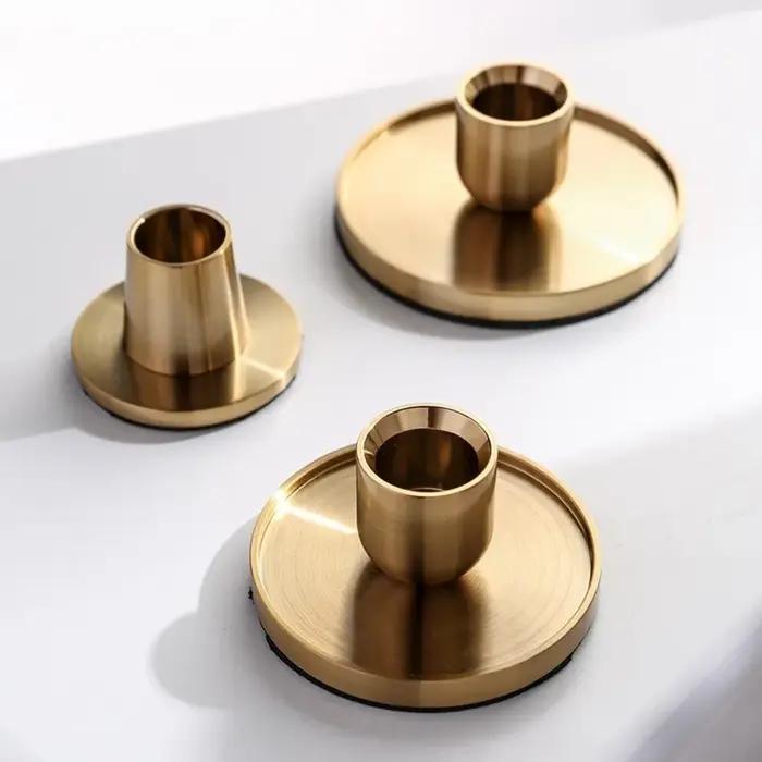 Support de bougie doré nouveau classique pour décoration de maison mariage et événements spéciaux