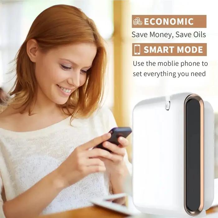 Diffuseur d'arôme professionnel sans eau pour bien-être à domicile et au bureau avec application Bluetooth pour huiles essentielles liposolubles et fluides