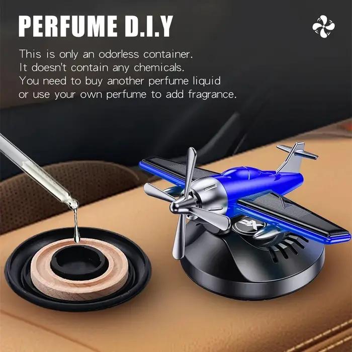 Diffuseur de parfum d'avion à hélice rotative à 360 degrés à énergie solaire
