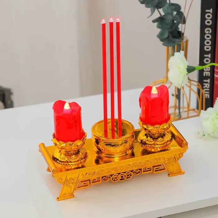 Bougies LED, bougies de prière pour les temples et les salles bouddhistes