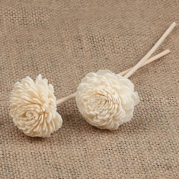 Diffuseur de parfum, huile aromatique, décoration d'intérieur, aromathérapie, diffuseur de parfum en rotin, fleur artificielle