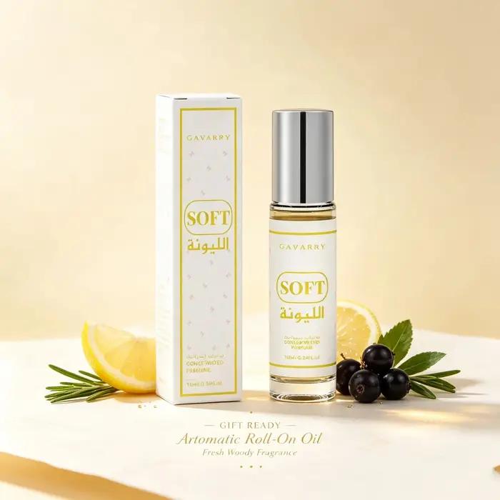 Huile de phéromone à la cypresse et à la groseille noire 10 ml - Huile de parfum subtile au citron et au patchouli, Eau de Toilette originale, Parfum longue durée