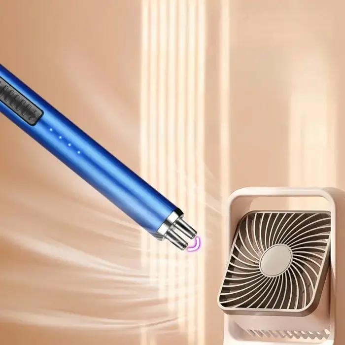 Briquet à bougie électrique coupe-vent sans flamme rechargeable par USB pour cuisine et barbecues sécurité bouton couleur choix occasions spéciales