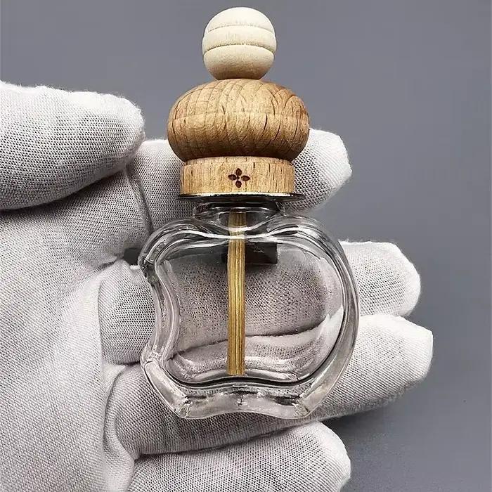 Clip de parfum de voiture, désodorisant, diffuseur d'huile essentielle, bouteille en verre vide, décoration, bouteille en verre d'aromathérapie, 1 paquet