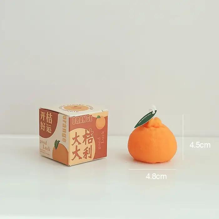 Bougie parfumée faite à la main aux fruits orange