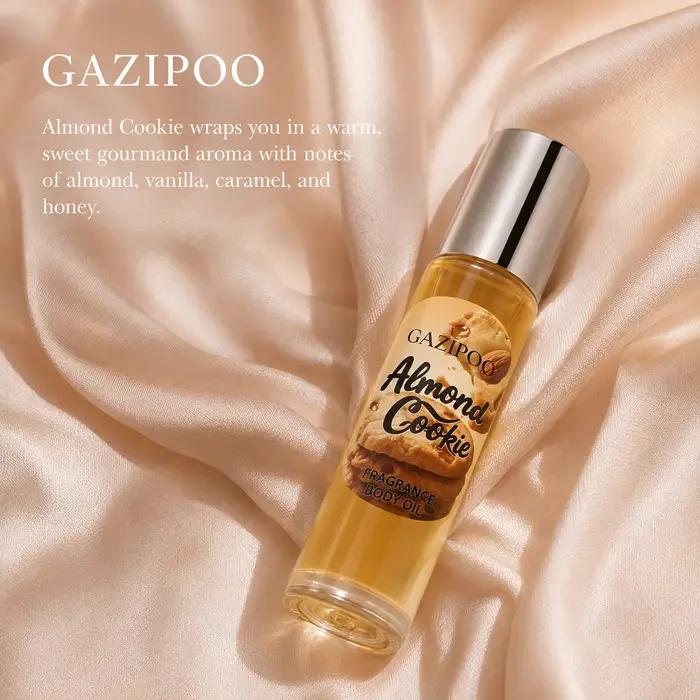 Huile de phéromone roll-on 10 ml - Huile de parfum portable, parfum gourmand Cookie Almond Caramel Vanilla Eau de Toilette pour les voyages
