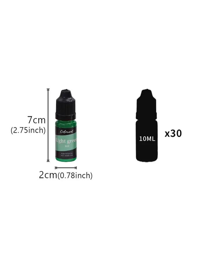 Pigment de bougie liquide pour bricolage 30 couleurs artisanal fait main colorant de résine pour création de bougies occasions spéciales