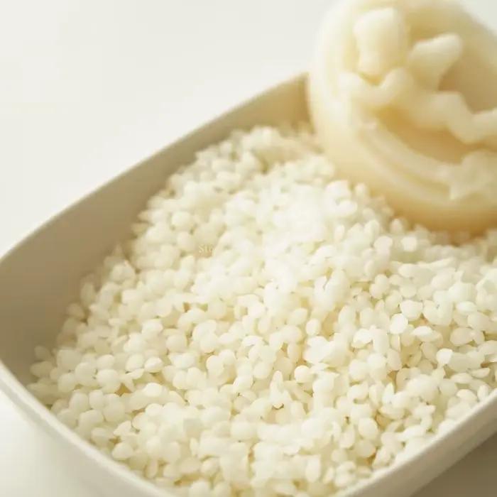 Bougie d'aromathérapie en cire d'abeille blanche de qualité spéciale