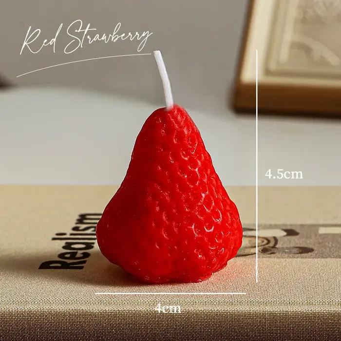 Cire de soja, bougies d'aromathérapie aux fraises, cadeaux d'anniversaire mignons et créatifs, petit