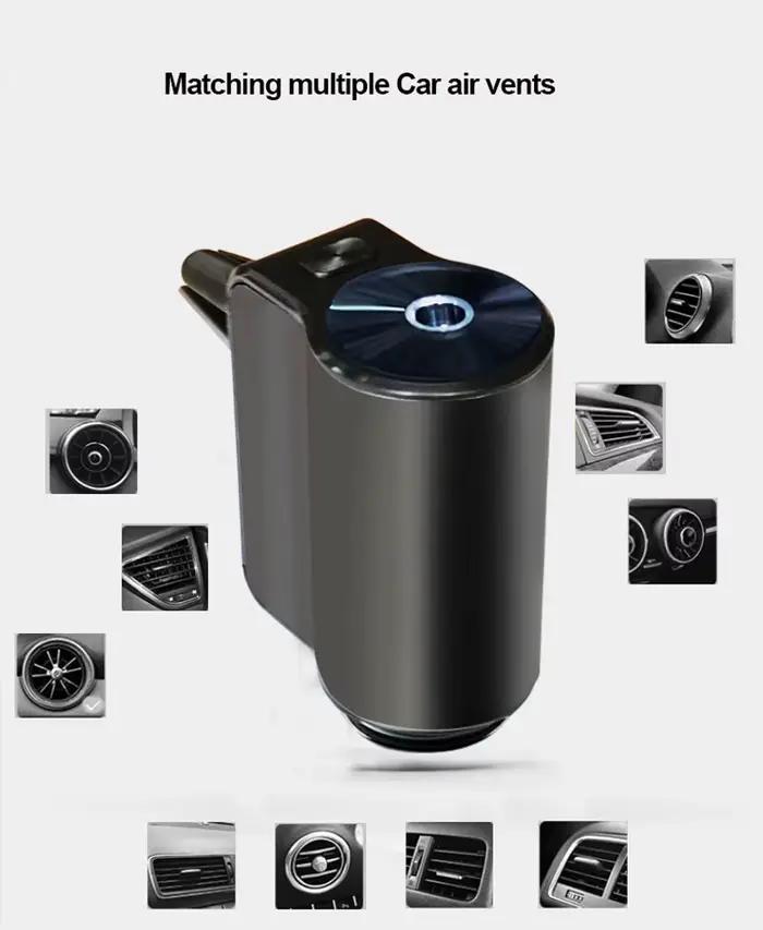 Diffuseur d'huile aromatique pour voiture 3 parfums désodorisant purificateur intérieur clip de sortie d'air ultrasonique design moderne élégant océan cologne blanctea purifier l'air supprimer les mauvaises odeurs