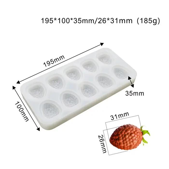 Moules à bougies aromatiques pour gâteau à la framboise, gâteau aux fruits, mousse française, desser