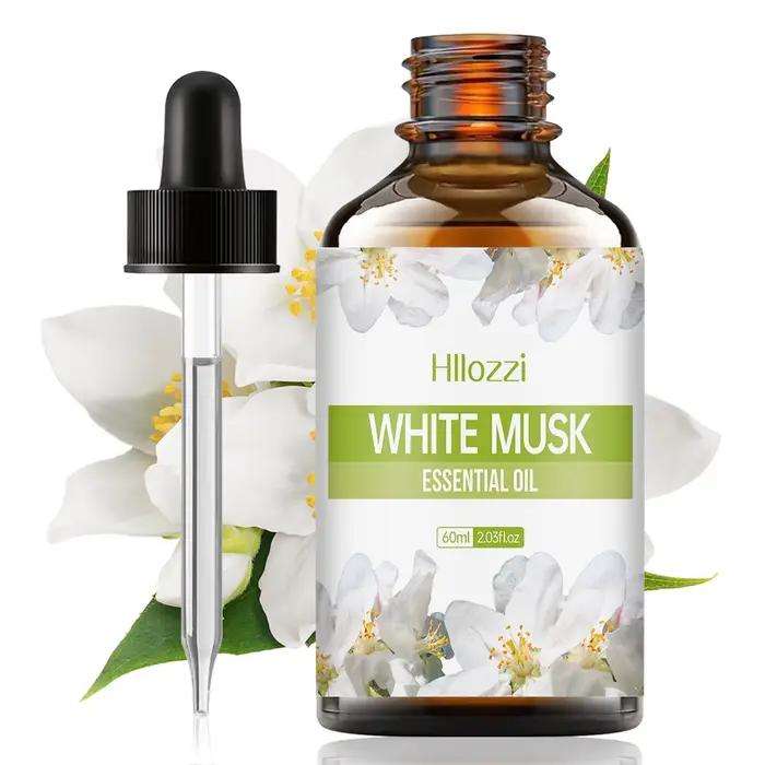 Huile essentielle de musc blanc, très adaptée aux diffuseurs et aux humidificateurs, parfum d'intéri