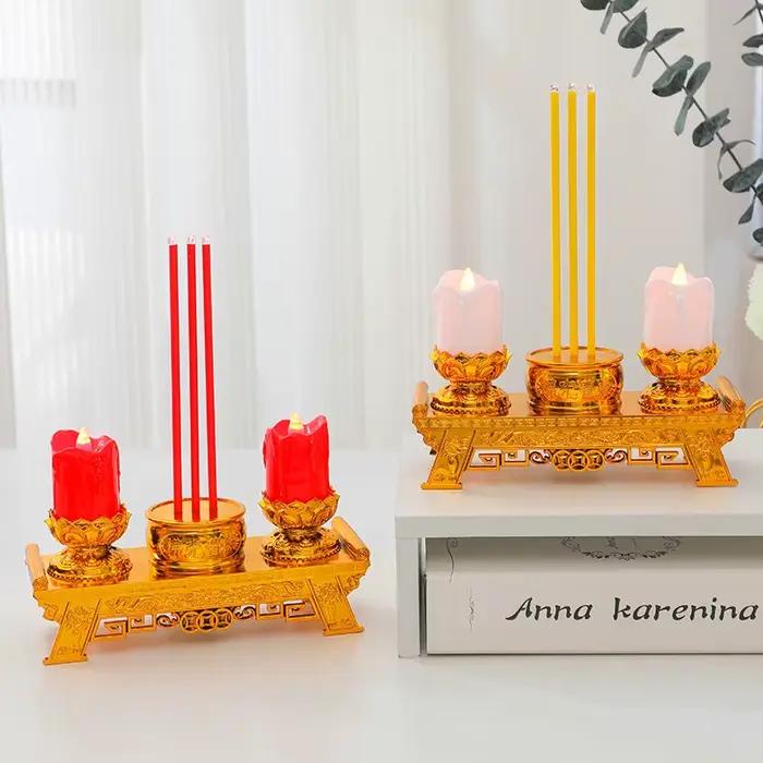 Bougies LED, bougies de prière pour les temples et les salles bouddhistes