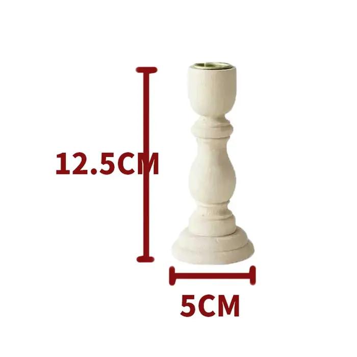 Bougeoirs en bois inachevé bougeoir pilier conique bougeoirs pour fête de mariage anniversaire décor