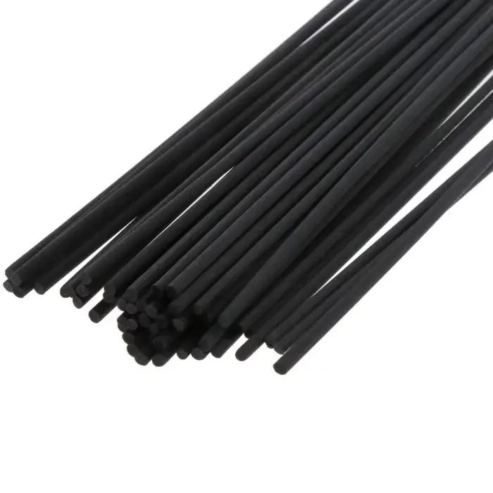 Bâtons de fibres noirs et blancs pour diffuseur aromathérapie de 30cm x 3mm pour décorer et purifier l'air de la maison occasions spéciales et quotidienne
