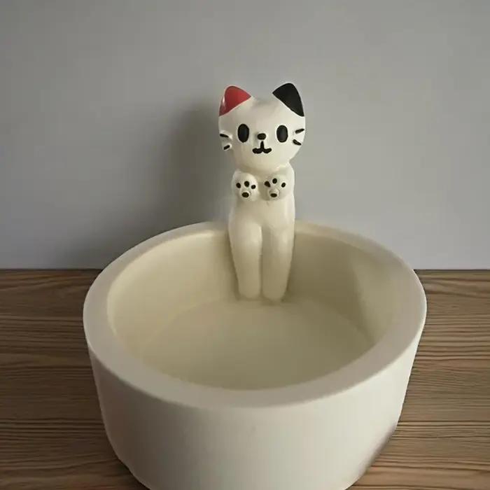 Bougeoir chaton mignon JETTING chandelier d'aromathérapie créatif de dessin animé pour la décoration de la maison occasions spéciales