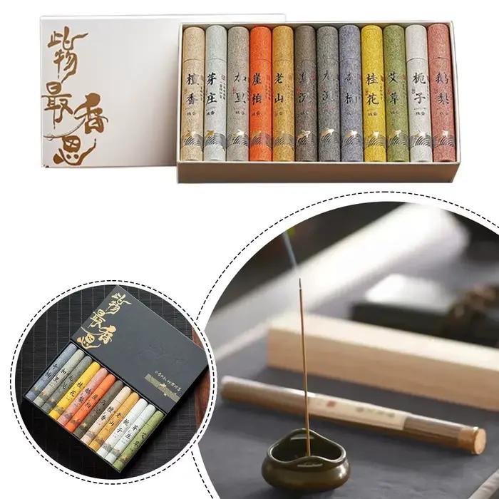 Coffret Cadeau d'Encens à 12 Saveurs - Pour la Maison