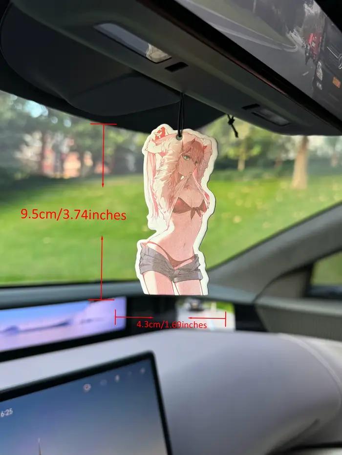 Diffuseur de parfum pour voiture au design anime cool et mignon, parfum Freesia et Poire Anglaise (Tendance Internationale), neutre et non toxique | Huiles essentielles naturelles et comprimés par
