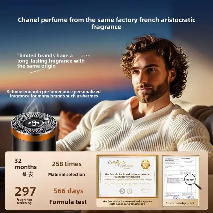 Aromathérapie automobile pour hommes, parfum solide haut de gamme pour éliminer les odeurs de voiture, ornement parfumé longue durée pour voiture