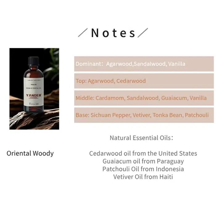 Huiles essentielles orientales boisées concentrées Oud Wood pour la fabrication de bougies parfums et huiles parfumées occasions spéciales