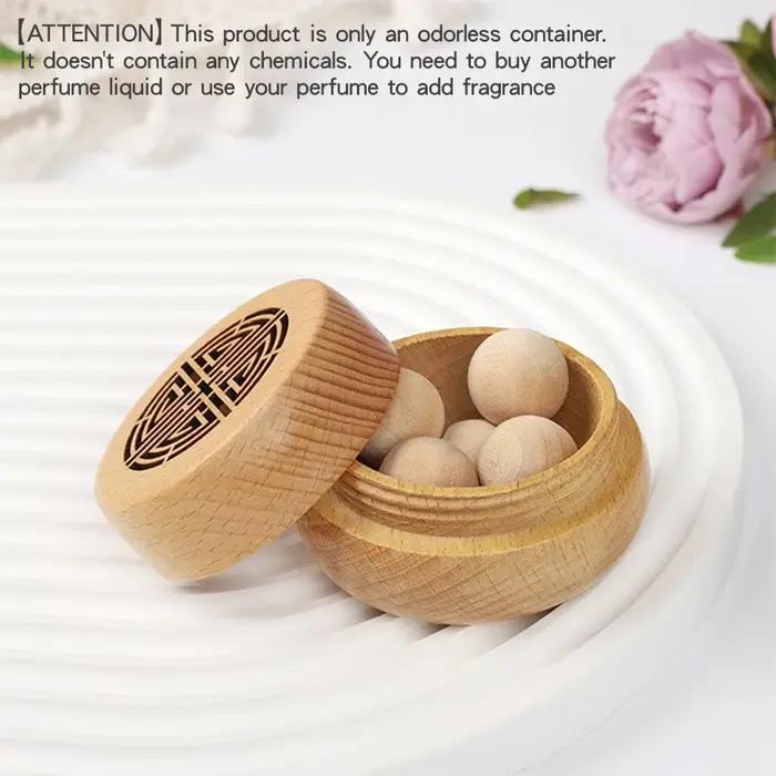 Diffuseur d'arôme en bois sans parfum pour la maison, chambre à coucher, voiture - Bricolage, boîte ancienne, accessoire de décoration, ambiance sereine pour femmes