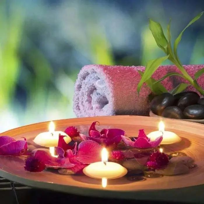 Bougies flottantes à disques non parfumés