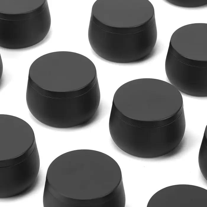 Boîtes de bougies vides en métal de 4oz/8oz avec couvercle