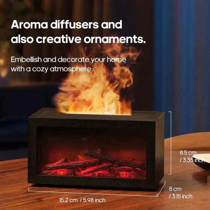 Mini diffuseur d'arôme de cheminée à flamme 140ml