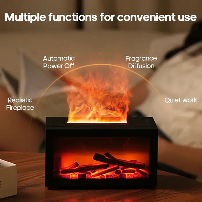 Mini diffuseur d'arôme de cheminée à flamme 140ml