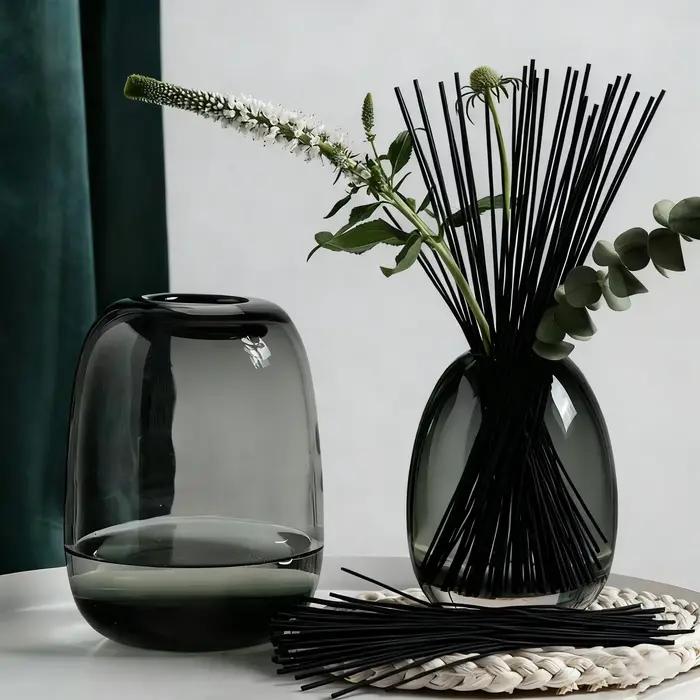 Bâtonnets diffuseurs en rotin noir, 50 pièces, L19/22/25/30/40cm D3/4/5mm, bâtonnets de remplacement pour huile essentielle d'aromathérapie