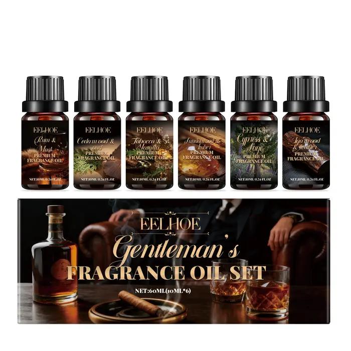 Ensemble d'huiles essentielles d'aromathérapie, créant efficacement l'atmosphère fraîche, rafraîchissant, parfum végétal relaxant pour l'air intérieur