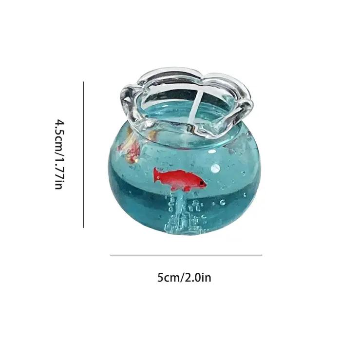 Mini bougie décorative en forme d'aquarium à bulles