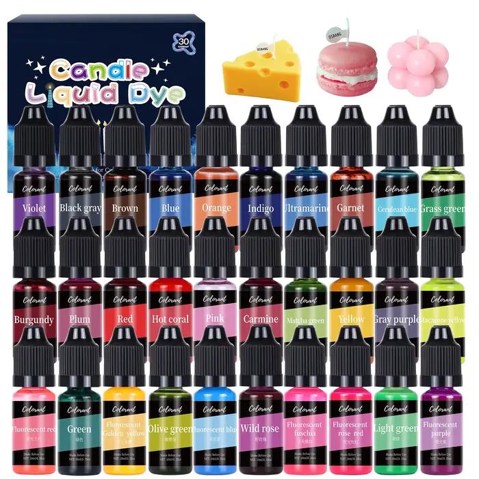 30 couleurs bougies colorants Pigment aromathérapie liquide Colorant
