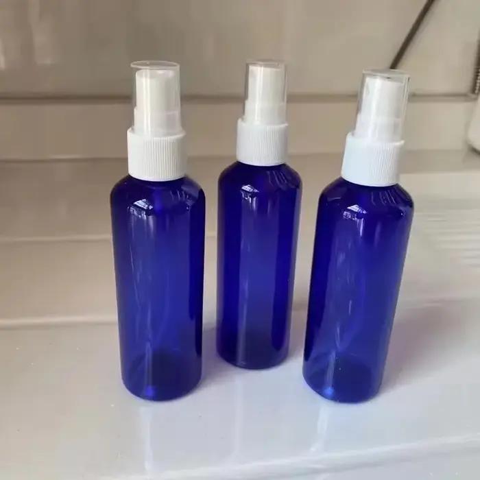 Bouteilles de parfum en Spray bleu de 100ml