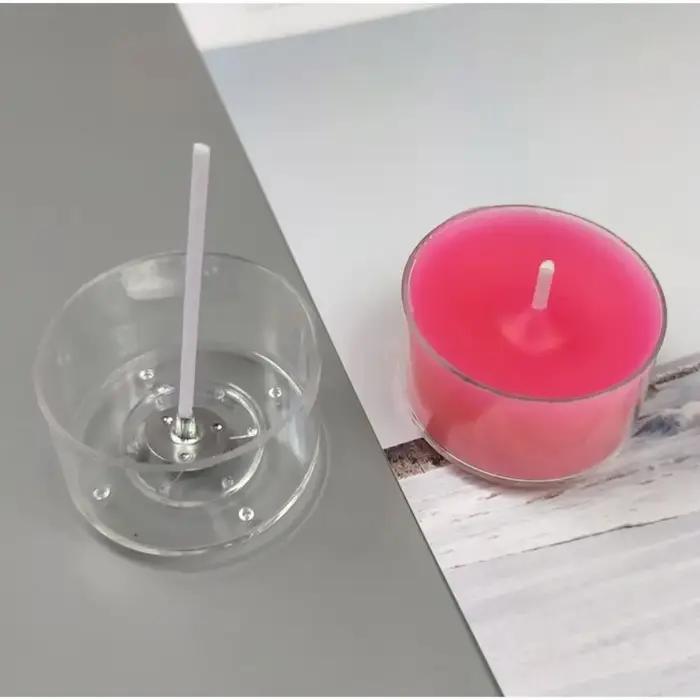 Porte-gobelets vide en forme de cœur, boîtes de cire de bougie, pots, conteneurs, moules, bricolage,