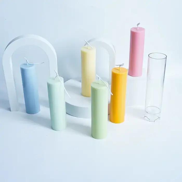 Moule à bougie en plastique acrylique pour la fabrication de bougies d'aromathérapie joint de 15cm personnalisation décoration intérieure bien-être mental et physique