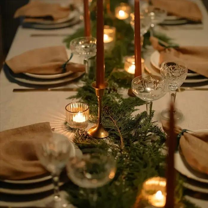 Bougeoirs en verre transparents pour décoration intérieure mariage anniversaire fêtes de fin d'année salon salle à manger