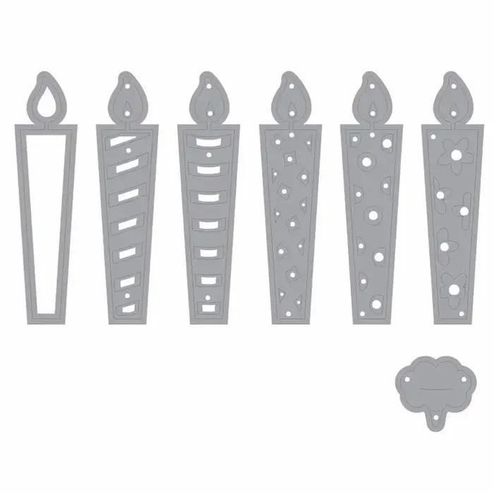 Matrices de découpe en métal pour étiquettes d'anniversaire timbres scrapbooking gaufrage artisanal modèle galets projet bricolage occassions spéciales