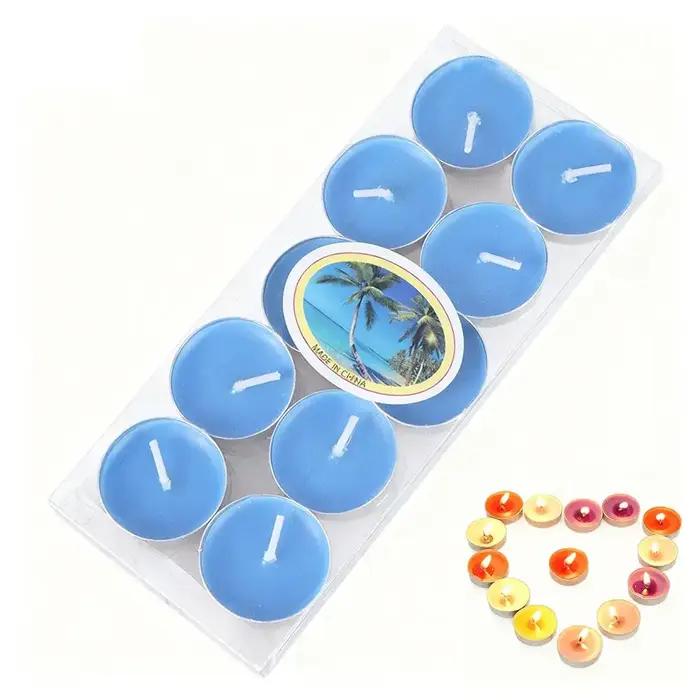 Ensemble de bougies parfumées rondes en aluminium, 10 pièces, pot de bougies parfumées, bricolage, s