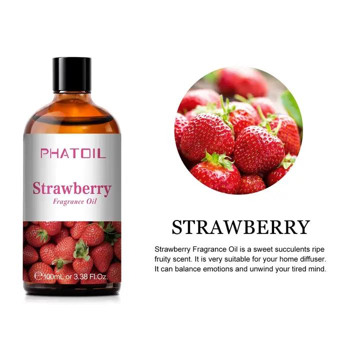 Diffuseur d'huile essentielle d'arôme de parfum de fruit de mangue de pastèque 100ml avec compte-gouttes fraise noix de coco pomme Passion Fruit