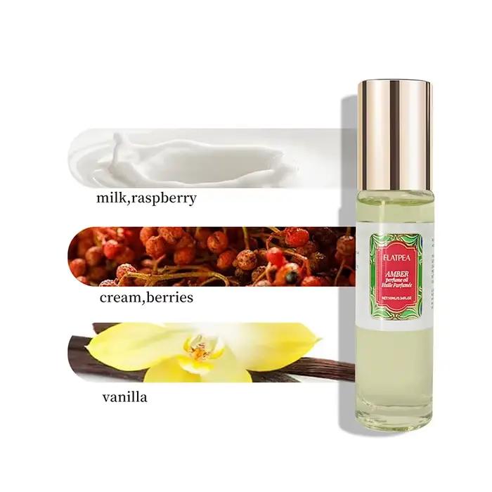 Huile de parfum à l'ambre et à la vanille sans alcool