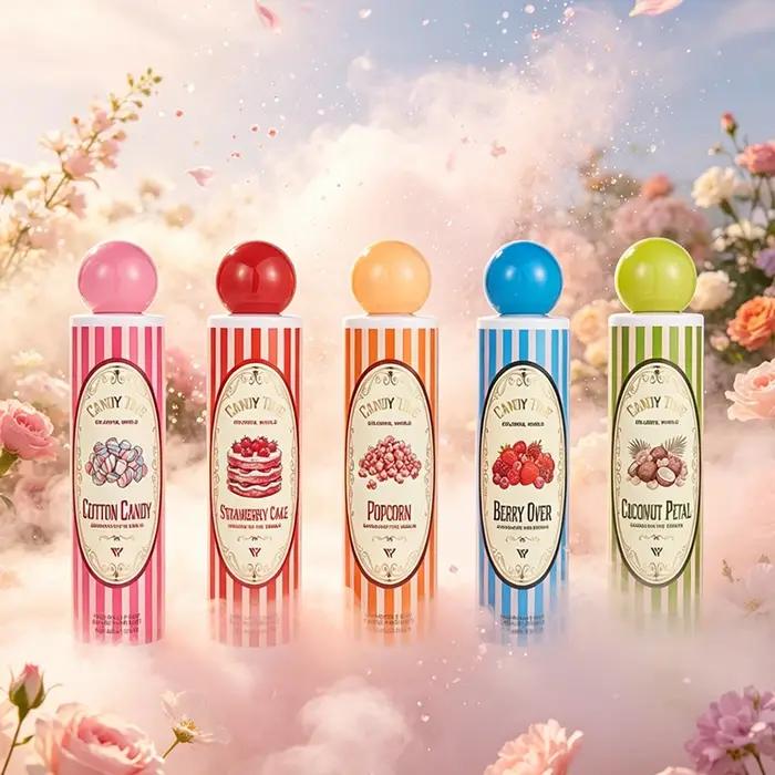 Spray de parfum floral fruité à la vanille gourmet